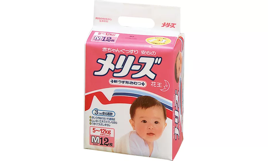 1983年誕生当時のメリーズパッケージ